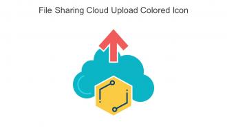 File Sharing Cloud Upload Colored Icon In Powerpoint Pptx Png And Editable Eps Format