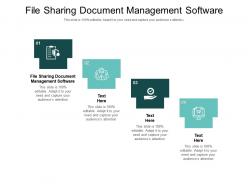 File sharing document management software ppt powerpoint presentation file formats cpb
