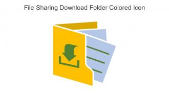 File Sharing Download Folder Colored Icon In Powerpoint Pptx Png And Editable Eps Format