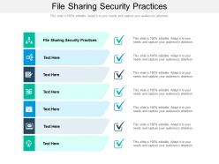 File sharing security practices ppt powerpoint presentation summary background designs cpb