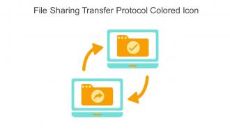File Sharing Transfer Protocol Colored Icon In Powerpoint Pptx Png And Editable Eps Format