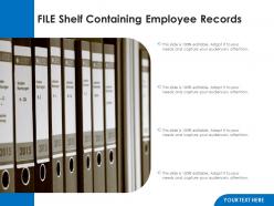 File Shelf Containing Employee Records