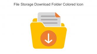 File Storage Download Folder Colored Icon In Powerpoint Pptx Png And ...