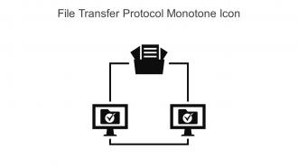 File Transfer Protocol Monotone Icon In Powerpoint Pptx Png And Editable Eps Format