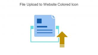 File Upload To Website Colored Icon In Powerpoint Pptx Png And Editable Eps Format