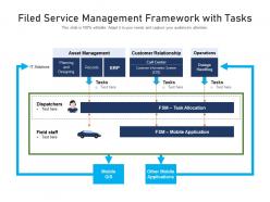 Filed Service Management Framework With Tasks