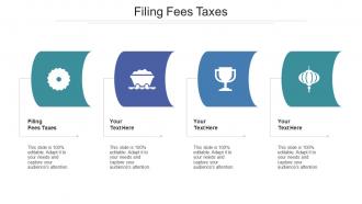 Filing Fees Taxes Ppt Powerpoint Presentation Slides Model Cpb