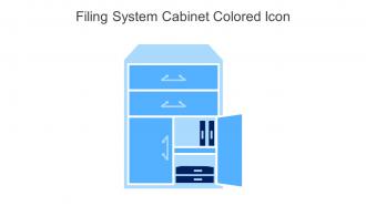 Filing System Cabinet Colored Icon In Powerpoint Pptx Png And Editable Eps Format