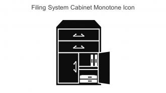 Filing System Cabinet Monotone Icon In Powerpoint Pptx Png And Editable Eps Format