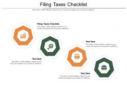 Filing taxes checklist ppt powerpoint presentation layout cpb
