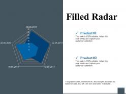 Filled radar powerpoint shapes
