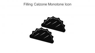 Filling Calzone Monotone Icon In Powerpoint Pptx Png And Editable Eps Format