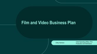 Film and Video Business Plan PPT Designs VA
