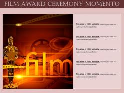 Film award ceremony momento