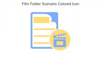 Film Folder Scenario Colored Icon In Powerpoint Pptx Png And Editable Eps Format