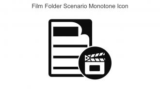 Film Folder Scenario Monotone Icon In Powerpoint Pptx Png And Editable Eps Format