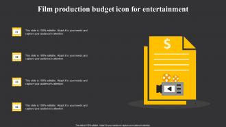 Film Production Budget Icon For Entertainment