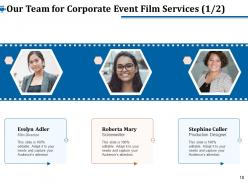 Film proposal for corporate event powerpoint presentation slides