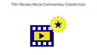 Film Review Movie Commentary Colored Icon In Powerpoint Pptx Png And Editable Eps Format
