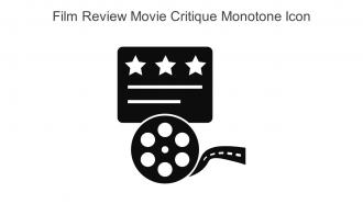 Film Review Movie Critique Monotone Icon In Powerpoint Pptx Png And Editable Eps Format