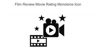 Film Review Movie Rating Monotone Icon In Powerpoint Pptx Png And Editable Eps Format