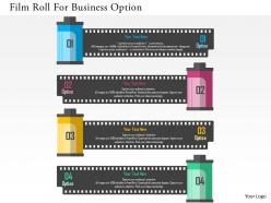 Film roll for business optionflat powerpoint design