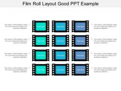 Film roll layout good ppt example