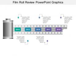 Film roll review powerpoint graphics