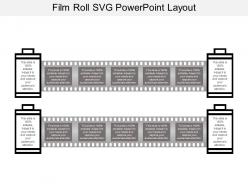 Film roll svg powerpoint layout