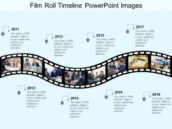 Film roll timeline powerpoint images