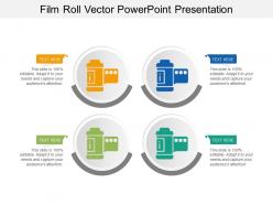 Film roll vector powerpoint presentation