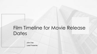 Film Timeline For Movie Release Dates PPT Template AT