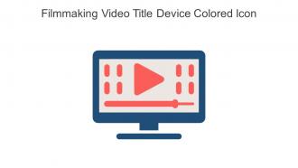 Filmmaking Video Title Device Colored Icon In Powerpoint Pptx Png And Editable Eps Format