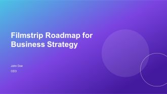 Filmstrip Roadmap For Business Strategy PPT Presentation AT