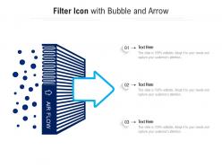 Filter Icon With Bubble And Arrow