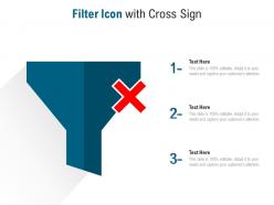 Filter Icon With Cross Sign