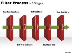 filter process 5 stages editable powerpoint slides templates