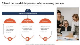 Filtered Out Candidate Persona After Screening Process