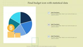 Final Budget Icon With Statistical Data