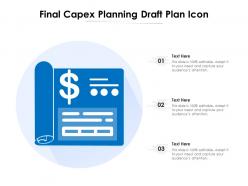 Final capex planning draft plan icon