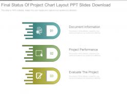 Final status of project chart layout ppt slides download