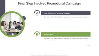 Final Step Involved Promotional Campaign In Powerpoint And Google Slides Cpb
