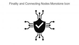 Finality And Connecting Nodes Monotone Icon In Powerpoint Pptx Png And Editable Eps Format