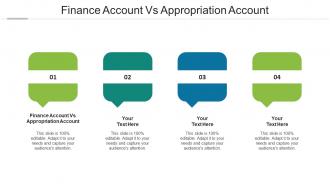 Finance Account Vs Appropriation Account Ppt Powerpoint Presentation Summary Cpb
