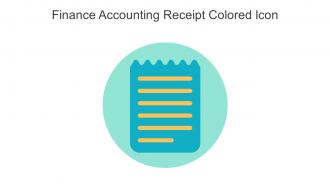 Finance Accounting Receipt Colored Icon In Powerpoint Pptx Png And Editable Eps Format
