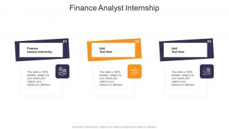 Finance Analyst Internship In Powerpoint And Google Slides Cpb