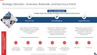 Finance And Accounting Strategic Direction Overview Rationale And Key Focus Points