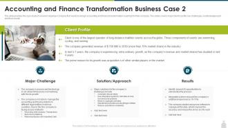 Finance and accounting transformation strategy accounting and finance transformation
