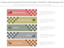 Finance And Enterprising Planning Template Powerpoint Slide Backgrounds