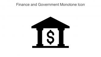 Finance And Government Monotone Icon In Powerpoint Pptx Png And Editable Eps Format